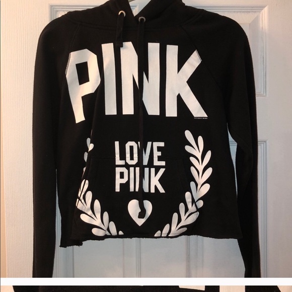 PINK Victoria's Secret Sweaters - A pink cropped sweatshirt